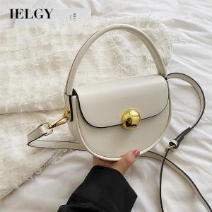 IELGY Túi Đeo Chéo Màu Trơn Retro Cao Cấp Cho Nữ