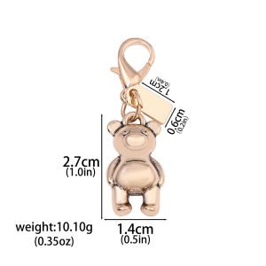 Exquisite High End Bear Cherry Butterfly Flower Bag Charms Keychains For Women Bag Fashion Charms Pendant Keychain Jewelry Gift