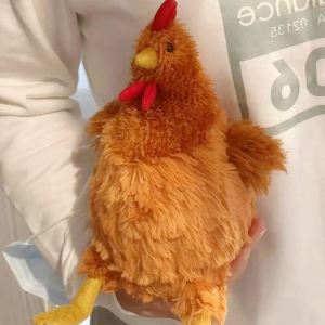 Creative Simulation Funny Plush Chicken Toys Cute Soft Stuffed Chicken Home Room Decor Dolls Birthday Christmas Gifts