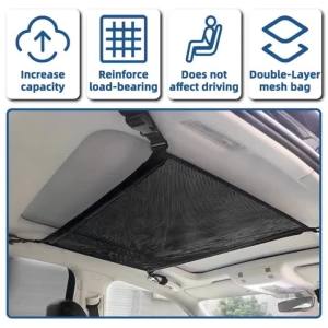 1/2pcs Car Roof Storage Organization Car Roof Cargo Net Strong Load-Bearing Net Large Capacity Saves Space Car Roof Net Storage