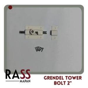 Grendel Pintu Lemari Tower Bolt 2" inch