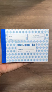Biên lai thu 2 liên (Mẫu C45- BB) - Có số Seri - Combo 10 Quyển