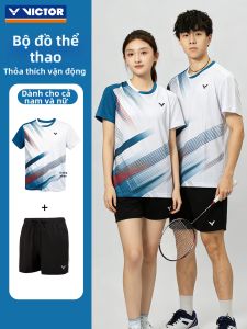 Victor | Bộ Áo Thun Thể Thao Dệt Kim