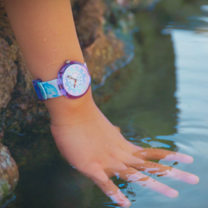 Flik Flak Happy Dolphins (FBNP255) Purple RECYCLED PET Kids Watch