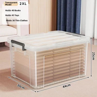 evesigar | High Transparency Durable Large Capacity Storage Box with Lid