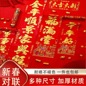New Year Decorations Double-Sided Couplets Fortune Character Stickers Home Use Large Package for Front Door Spring Festival