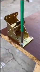 90-180 Degree Steel Folding Bracket Heavy Duty Self-Locking Hinge for Table Chair Legs