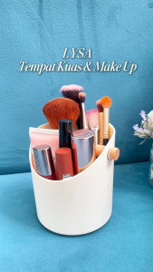 TerraTure Tempat Make Up Rak Kosmetik Aesthetic Tempat Kuas Makeup Brush Holder Rak Skincare Storage