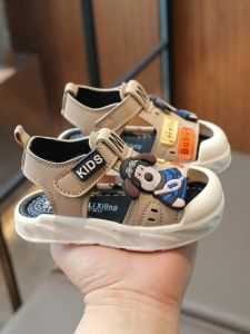 Baby Boy Summer Slip-On Shoes Soft Bottom Clog Style Anti-Slip Rubber Sole Comfortable Synthetic Leather Upper for Walking Learning