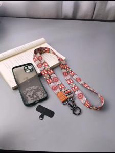 Bohemian Vintage Cell Phone Lanyards Adjustable Neck Strap Anti-Lost Mobile Phone Lanyard with Universal Clip for iPhone Case