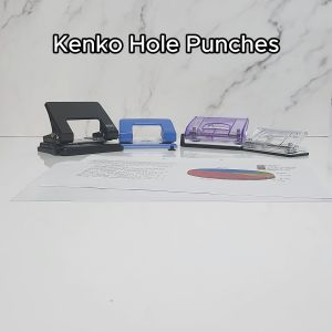 [SG Stock] Kenko 2-Hole Punch | Metal and Transparent | Small/Medium/Large