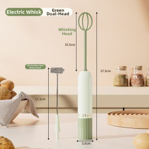 Wireless Dual Head Handheld Small Home Use Egg Beater