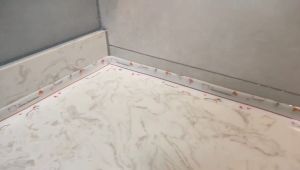 PVC Acrylic Water Prof Tape With Pattern and Mid Folding Line For Gap and Edge filling in Kitchen and Bathroom Ready Stock KL HH117