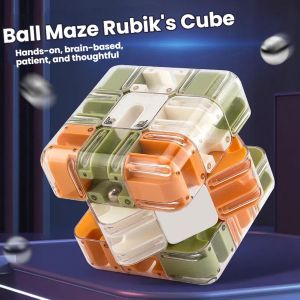 Large 3D Puzzles Maze Cube Engaging Brain Teaser Toy Stress Relief Logic Development Educational Focus Game Gift For Adults