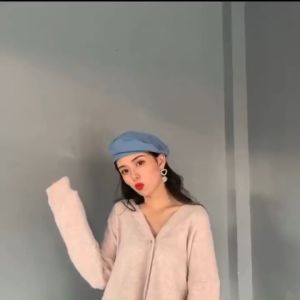 Fashion King #Women Fashion Warm Cotton Octagonal Flat Beret Ladies Vintage Artist Beret Caps