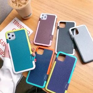 FOR iPhone XR X XS Max 11 Pro Max 12 Mini Pro Max 3 Tones Color PC Tpu Hard Case Bumper Cover