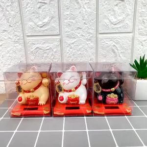 Lucky Cat / Kucing Hoki Pajangan Mobil / Kucing Keberuntungan Mini / Maneki Neko