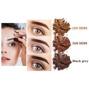 One Step Eyebrow Stamp Shaping Kit Eyebrow Powder Set Eye Brow Gel Stamp Makeup Kit with 10 Reusable Eyebrow Stencils Eyebrow Brushes