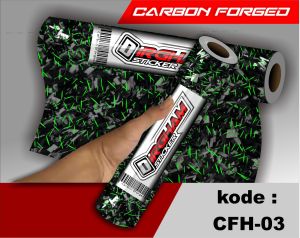 STICKER Carbon Forgedstiker viral Forged Carbon anti air(100x50cm)