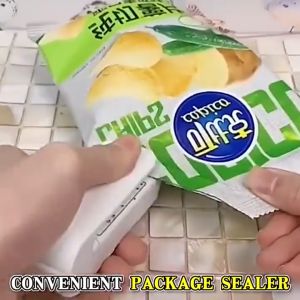 SG Local Stock USB Rechargeable Mini Food Heat Sealing Machine/Portable Snack Packaging Bag Sealer/Kitchen Useful Gadgets迷你封口机食品封口器