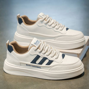 Fall Mens Shoes 2025 New Trendy Brand Versatile Leather Surface Casual Board Shoes High-End Sensation Sports Anti-slip Soft Bottom White Shoes