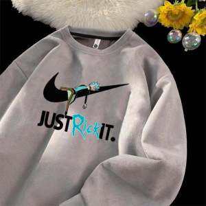 Black Suede Sweatshirt Mens 2024 Autumn New Arrival American Retro Heavy Weight Trendy Loose Student Casual Jacket