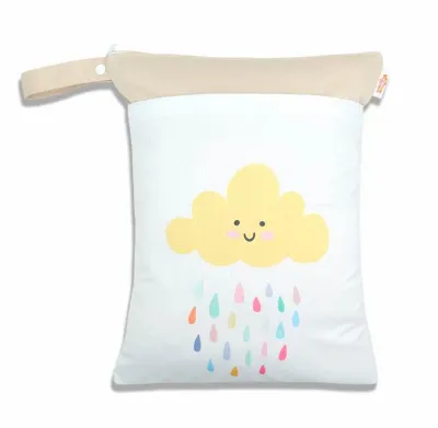 [LIL BUBBA] WET BAG LARGE WATERPROOF DUAL COMPARTMENTS DIAPER STORAGE BAG