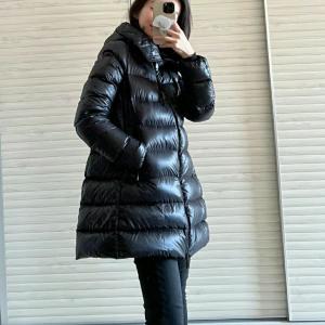 Fall Winter New 2025 Womens Fashion High-End Montey Goose down Coat Hooded Suyen Style Commute Wind Coat Thick Warm Zipper Closure