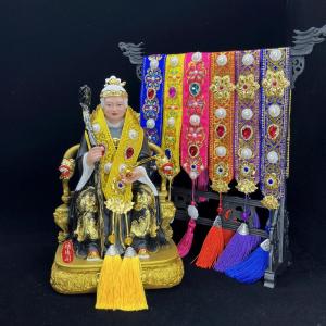 สีดำ รูปปั้นพระพุทธรูปสตรีชรา ภาพศักดิ์สิทธิ์ คอคล้อง ผ้าคลุมไหล่ ชุดกี่เพ้า เทพนิยาย สีดำ ผ้าคลุมไหล่แม่ ชนเผ่า ผู้หญิง แฟชั่น