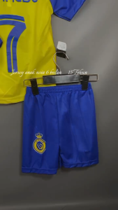 COD-Setelan Bola Anak Terlaris AL NASSR Laki-Laki Usia 6 Bulan-15 Tahun Set Bola Anak Futsal Jersey Bola Anak Nyaman