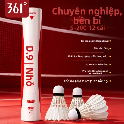 361° | Cầu Lông Lông Ngỗng Đào Tạo Chuyên Nghiệp 12 Cái