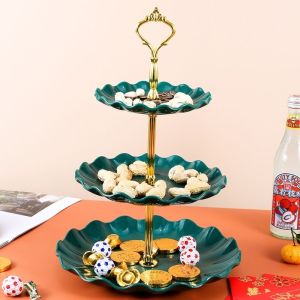 Bát Đựng Trái Cây Bằng Nhựa Kiểu Châu Âu Bát Đựng Trái Cây Phòng Khách Bát Đựng Đồ Trang Trí Bàn Trang Trí Bánh Kẹo Nhiều Lớp