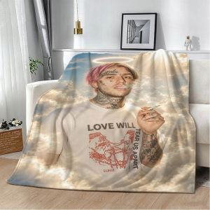 Bandai | Lil-L Singer P-Peep Rapper Music 3D Flannel Blanket Soft Throw Blanket Art For Home Decor Bedroom Bed Sofa Picnic Fans Gifts