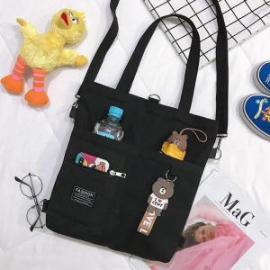 Cute Canvas Crossbody Bag for Female Students Campus Style Handbag Versatile Friend Bag Tote Bag Sweet Cool Trend Youth Daily Use