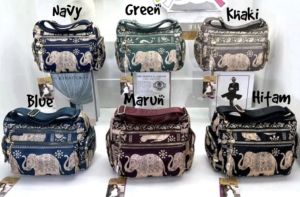 TAS SELEMPANG CHIBAO WANITA / CHIBAO MOTIF GAJAH Uk25