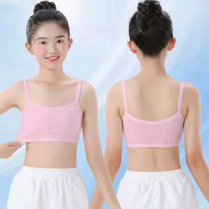Pure Cotton Girls Underwear Development Period Primary And Middle School Students Teenage Girls Small Tank Top 12 Years Old Children Bra