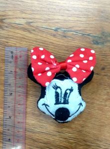 Hình gấu nhồi bông trang trí may lên áo* có ghim cài áo