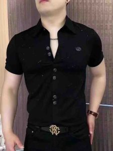 Kawadu | Luxury Stylish Meteor Iron-on Diamond Polo Shirt