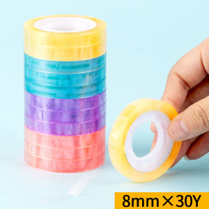 Strong Adhesive Narrow Transparent Tape Hand Tearable Correction Tape for Students Stationery Business Supplies