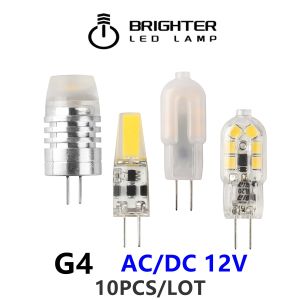 10PCS/LOT LED G4 mini bulb AC/DC 12V 1W 2W 3W 3000K/4000K/6000K flicker free flicker suitable for crystal lamp chandeliers
