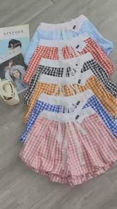 Quần Bí Sọc Caro Dây Cột Ren - Tharo Clothing [QUAN0068]