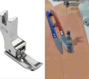 ตีนผีเย็บปลอกคอเสื้อ ตีนผีทับคิ้วกั้นตาย ตีนผีสำหรับจักรเย็บ จักรไดเร็ค จักรเย็บคอม **ราคาต่อชิ้น**