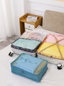 6 in 1 Travel Luggage Organizer Set Waterproof Clothes Underwear Socks Storage Pouch Bag Travel Storage Bag Toiletry Bag Travel Essentials