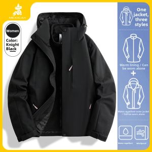 Mexican | Detachable Down Inner Thermal Insulation Waterproof Windproof Winter Womens Ski Jacket