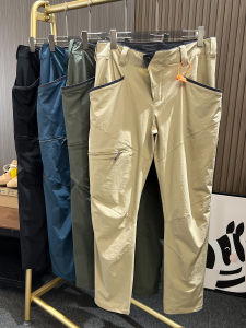 Water-Resistant 3D Tailoring Mens Spring Summer Outdoor Mountain Climbing Breathable Soft Shell Casual Pants Youth Popular