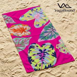 BILIBILI | Neon Tropical Leaves Quick Drying Beach Towels Ultra Lightweight Fast-drying Super Absorbent It is a must-have item for summer