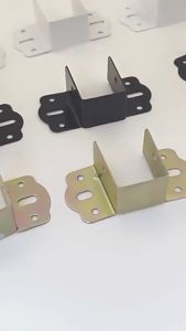 4PCS Plat Hak Ranjang Tengah / Dipan Siku Bracket / Konektor Ranjang Bracket Penyambung Balok