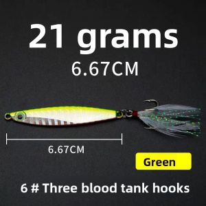 JINGQING | Long Cast Small Iron Plate Lure Kit Night Glow Bait for Fishing