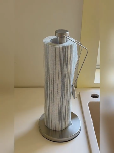 TQS SG Stock Kitchen Roll Paper Holder Napkin Towel Holder Anti-Slip Stainless Steel Paper Towel Holder