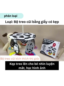 Combo Thẻ Kích Thích Thị Giác Đen Trắng Cho Trẻ Sơ Sinh Bé 0 6 Tháng Bằng Vải và Giấy - Lalala baby